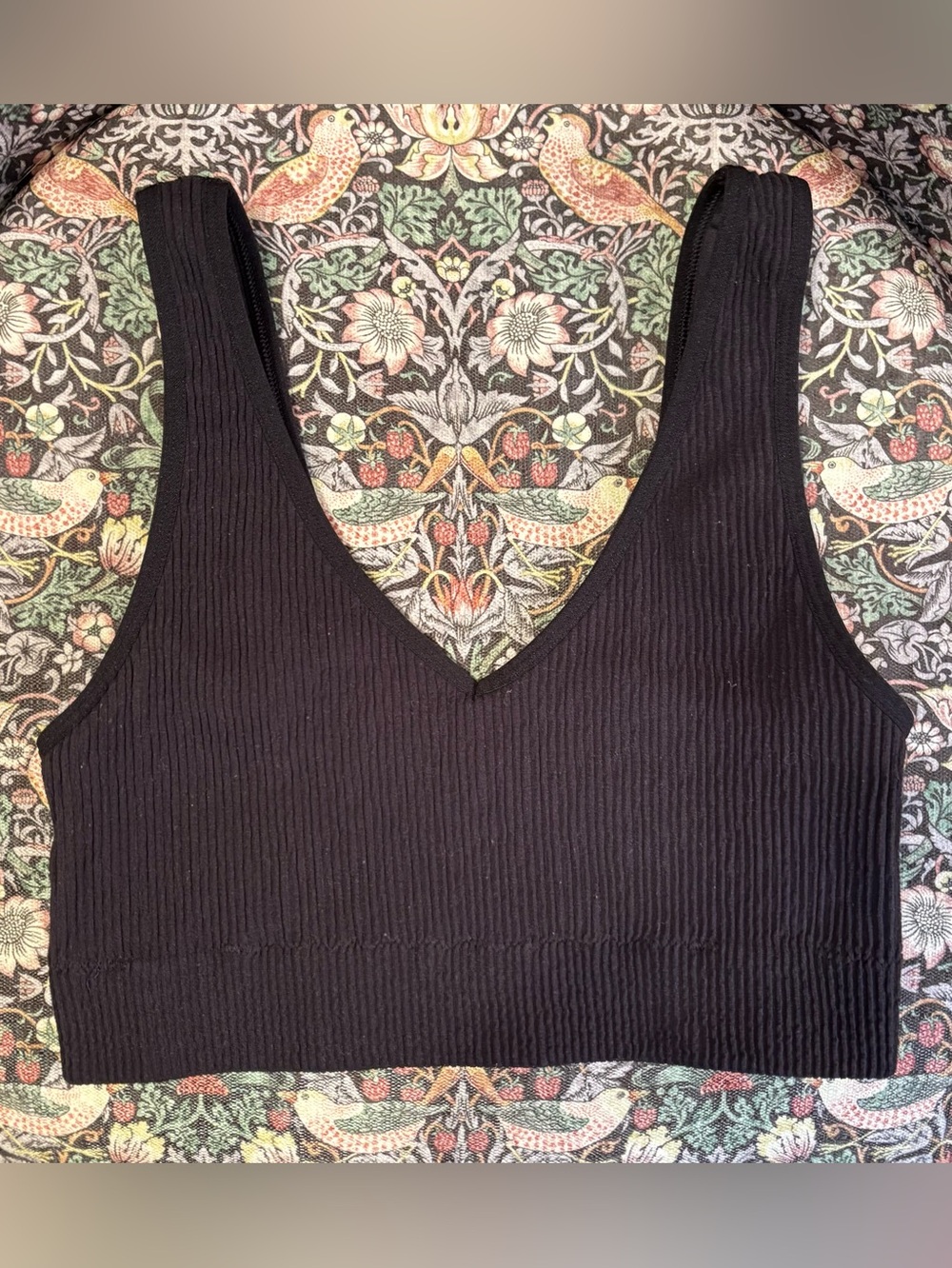 Aerie Real Good Black Padded Voop Bralette Size M EUC